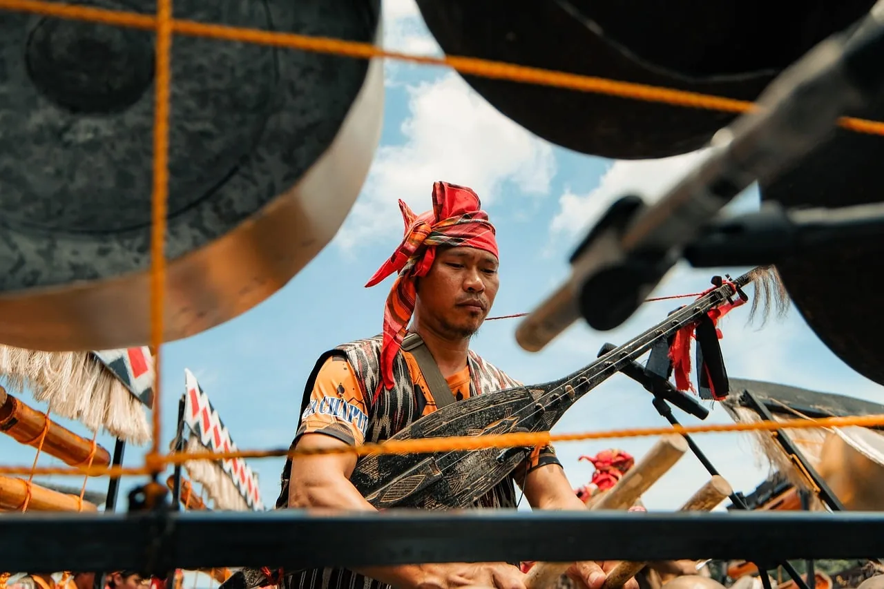 traditional musician with festive instruments traditional musician with festive instruments