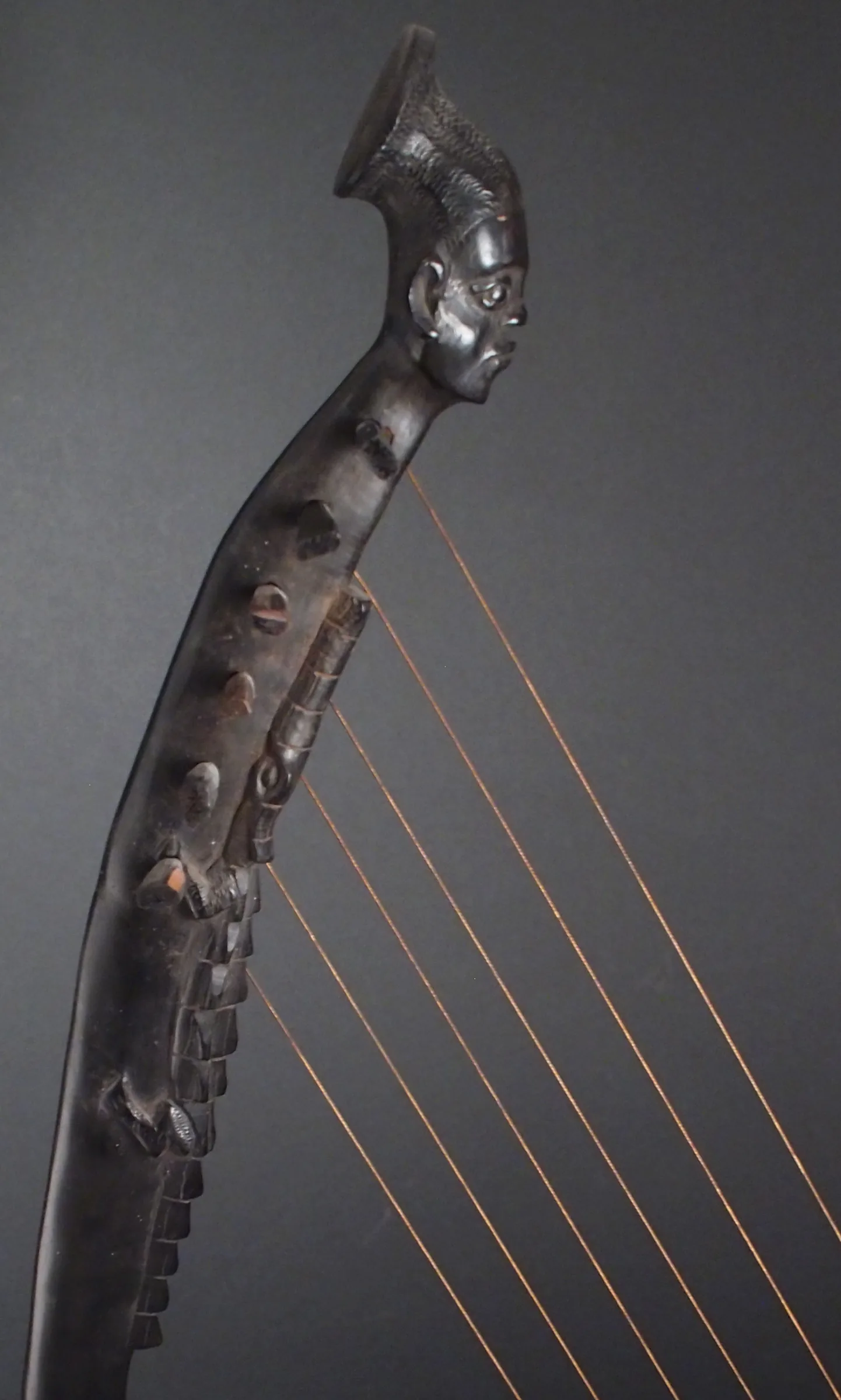ancient carved medieval harp ancient carved medieval harp