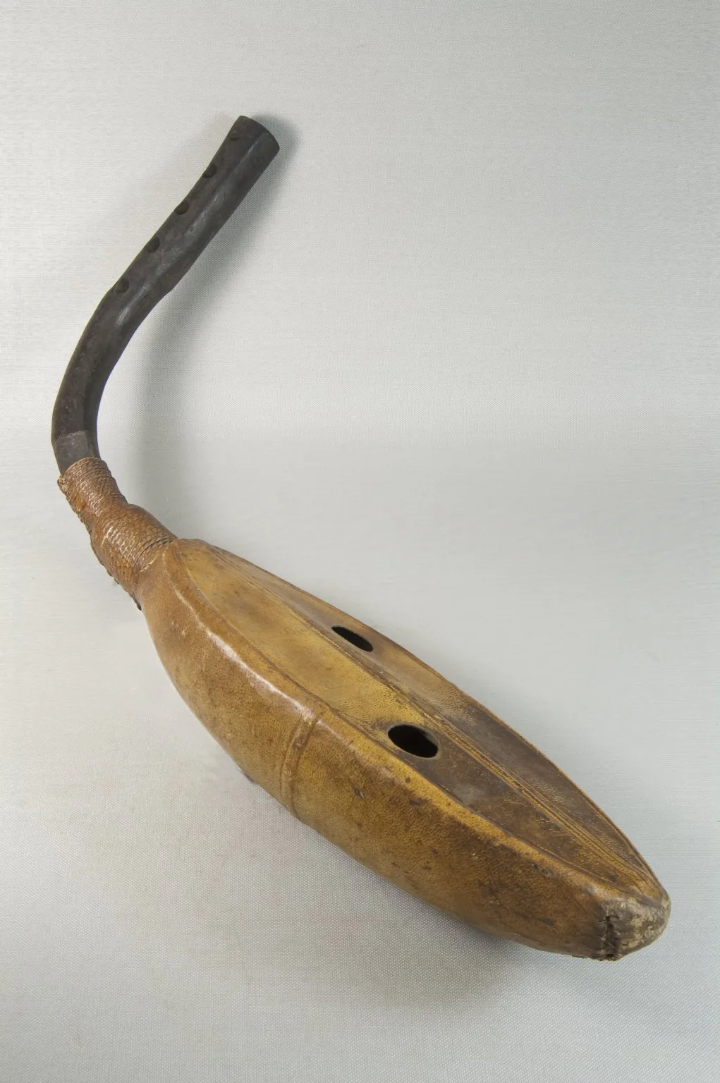 traditional carved wooden harp