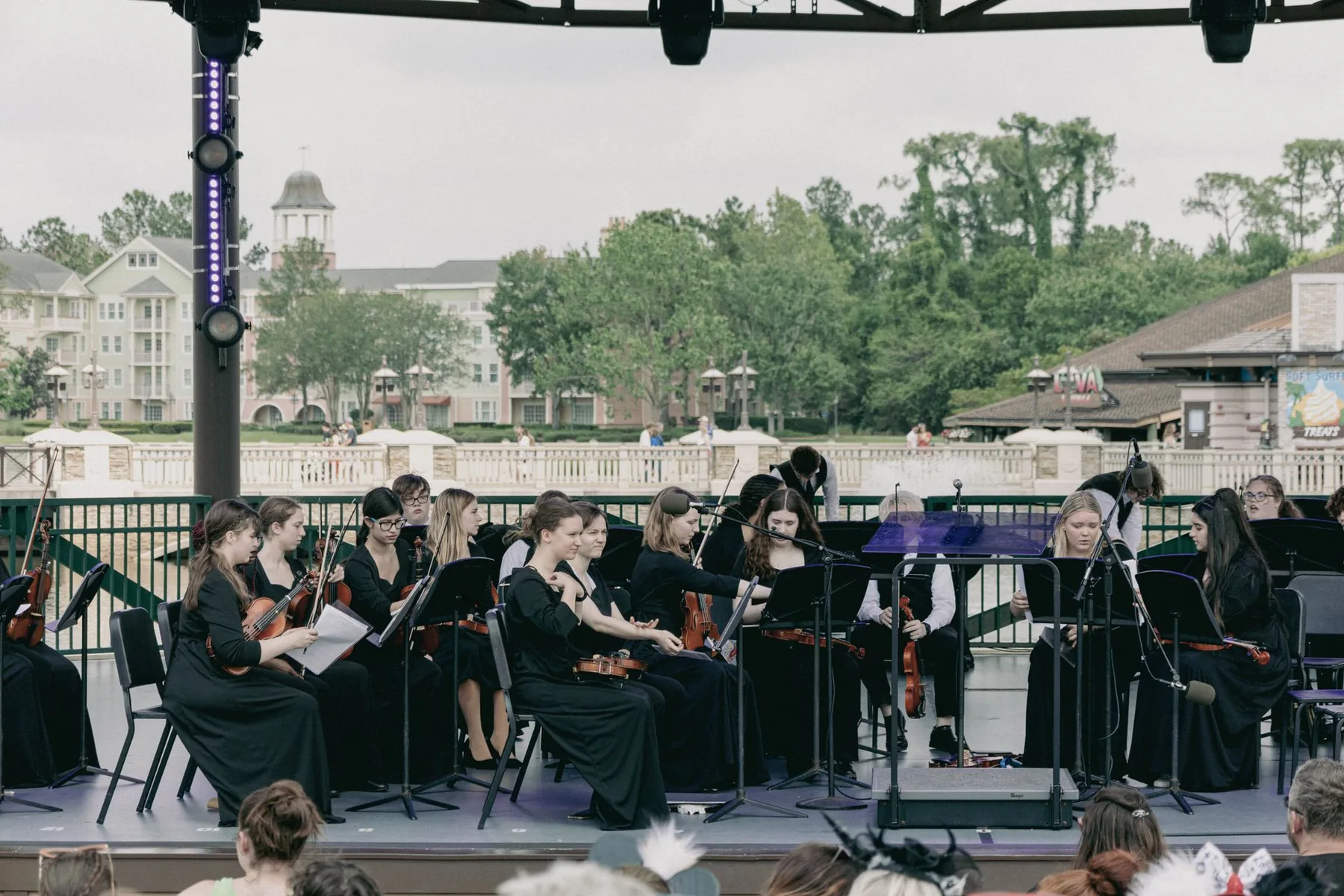 string ensemble on stage