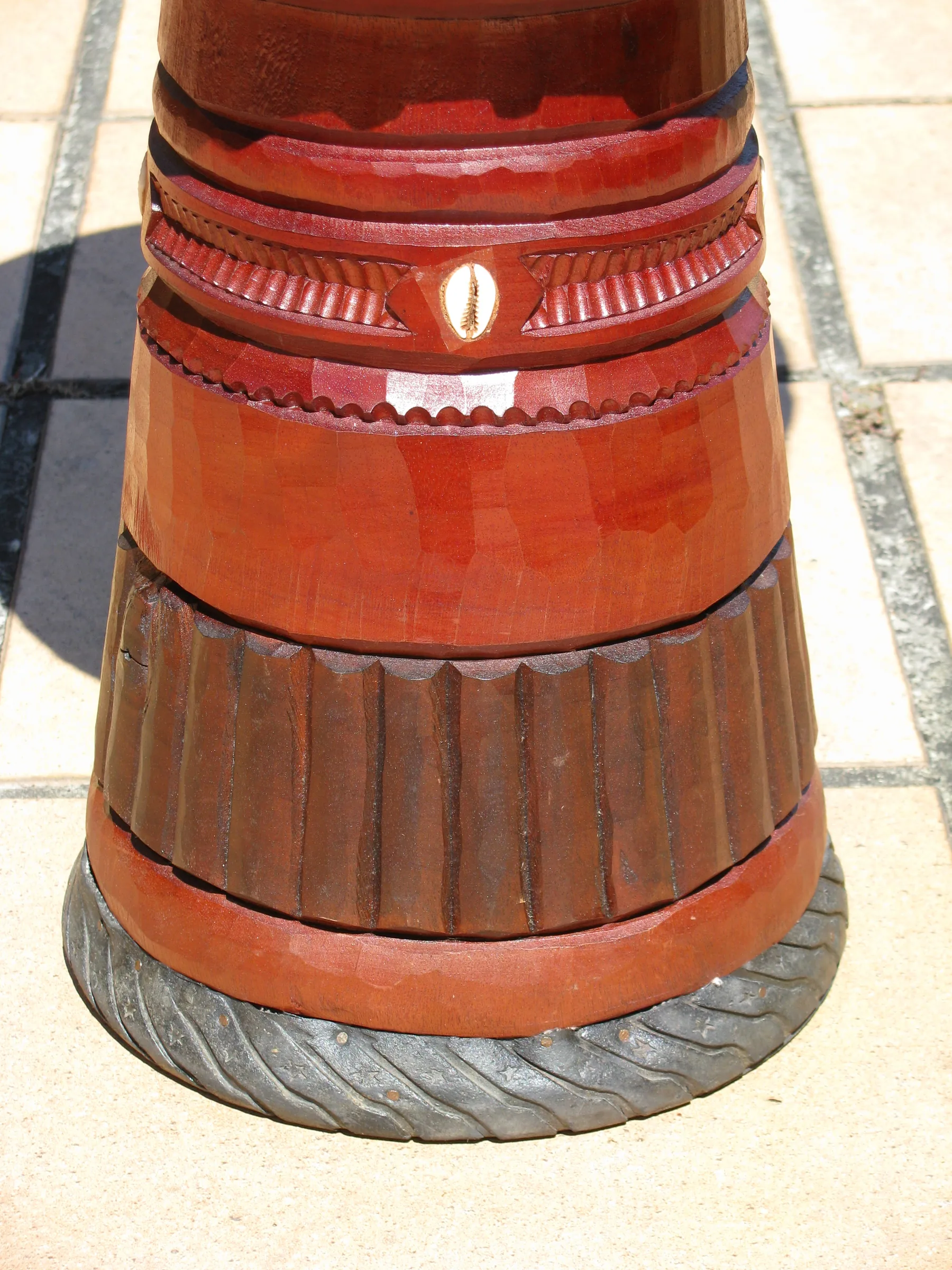 carved wooden djembe shell carved wooden djembe shell