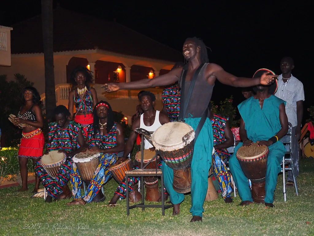 group of beginner djembe players group of beginner djembe players