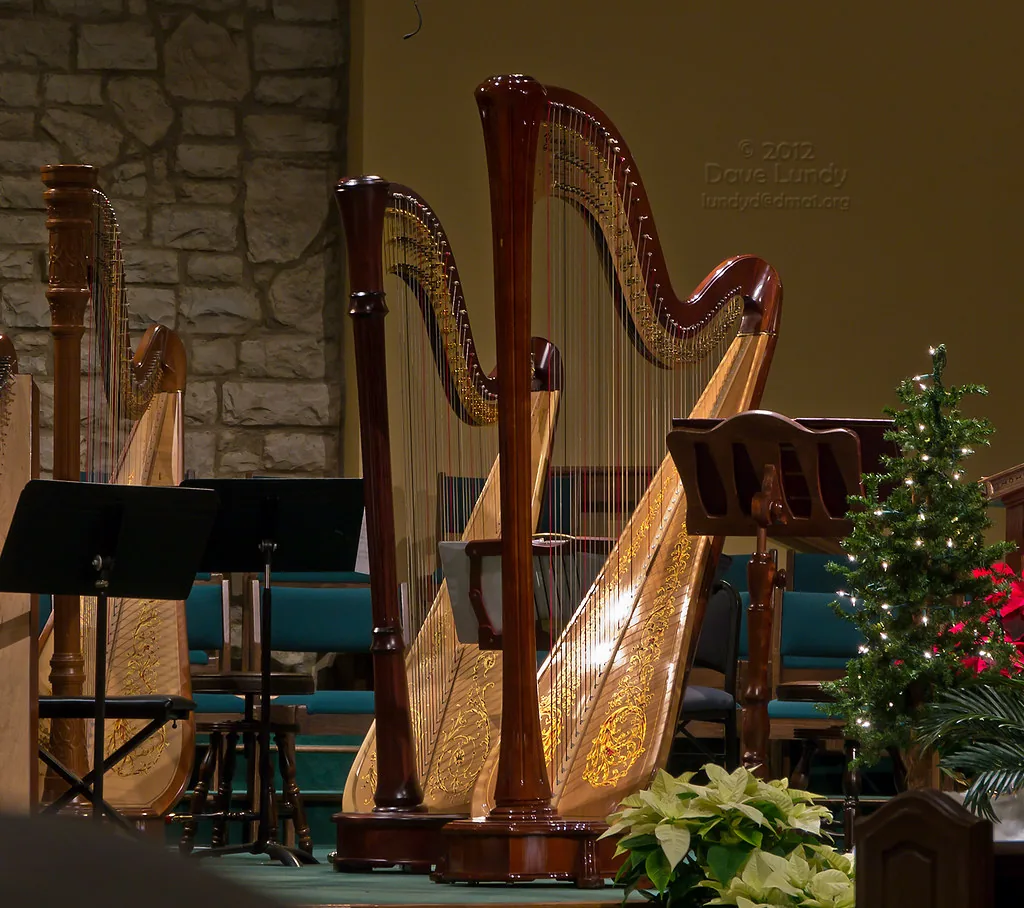 Combien de cordes possède une harpe ?